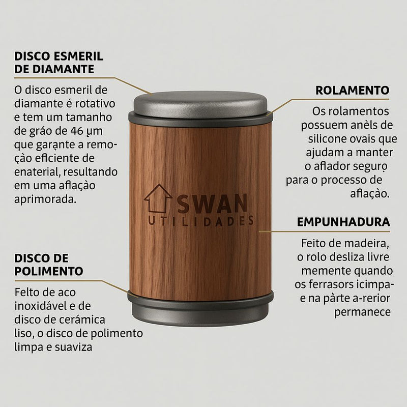 Afiador de Facas Diamond Pro – Precisão Extrema e Corte Afiado