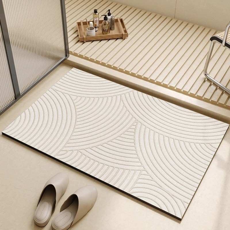 Tapete para Banheiro Antideslizante - Swan Bathroom