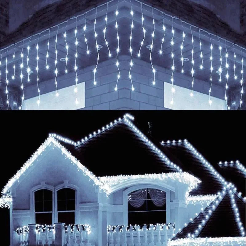 Pisca Pisca Cascata de Leds Natalinos - Decoração de Natal